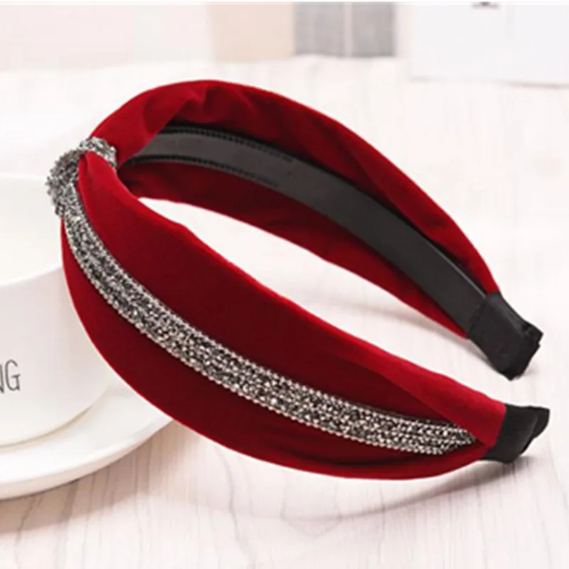 Wine Red Velvet Headband Toothed Women Crystal Hair Headband Topknot Hard Headband Women Girlsfriend Gift Velvet Turban Hairband
Wine Red Velvet Headband Toothed Women Crystal Hair Headband Topknot Hard Headband Women Girlsfriend Gift Velvet Turban Hairband