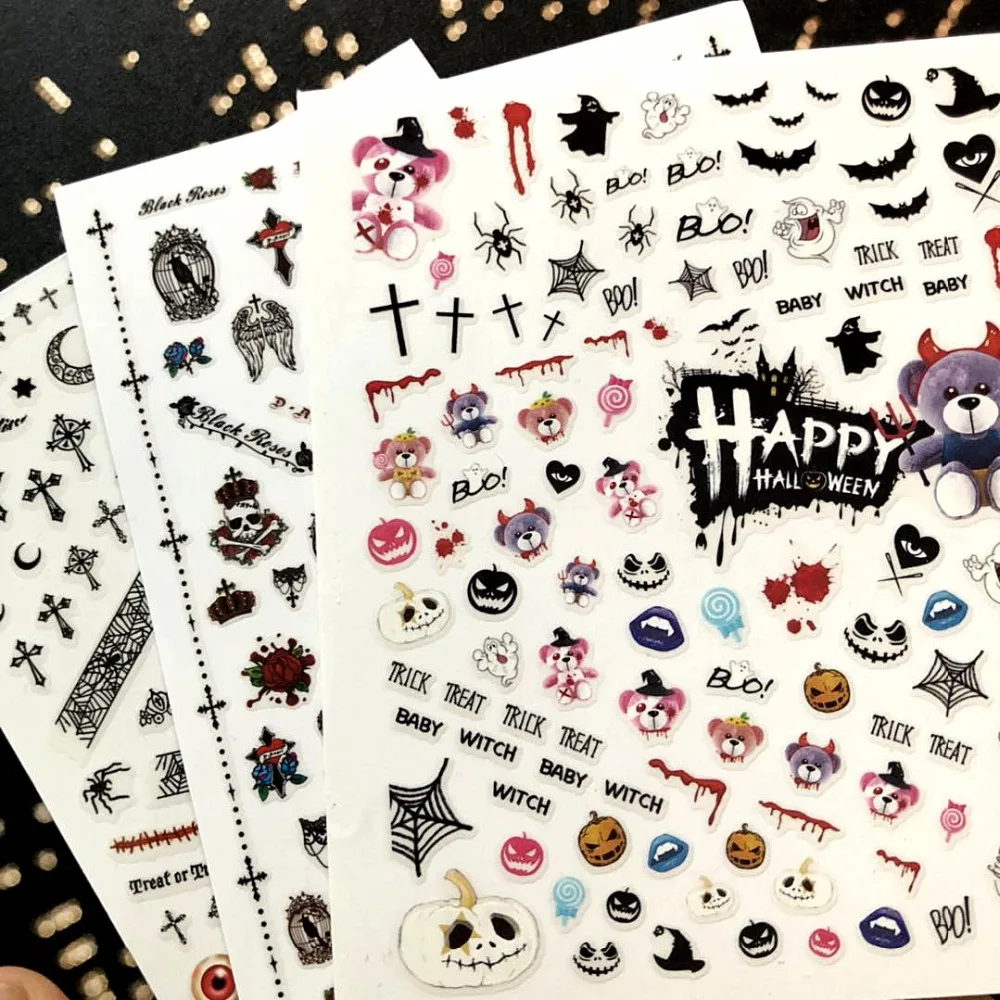 Newest 3d nail art sticker MAGICO series Halloween Decals Tool DIY Nail Decoration Tools
Newest 3d nail art sticker MAGICO series Halloween Decals Tool DIY Nail Decoration Tools