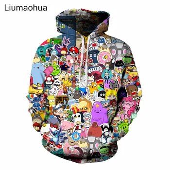 Liumaohua New Anime Hoodies Pokemon/Adventure Time 3D Digital printing fashion casual Unisex Loose Hoody pullover Hoodies
Liumaohua New Anime Hoodies Pokemon/Adventure Time 3D Digital printing fashion casual Unisex Loose Hoody pullover Hoodies