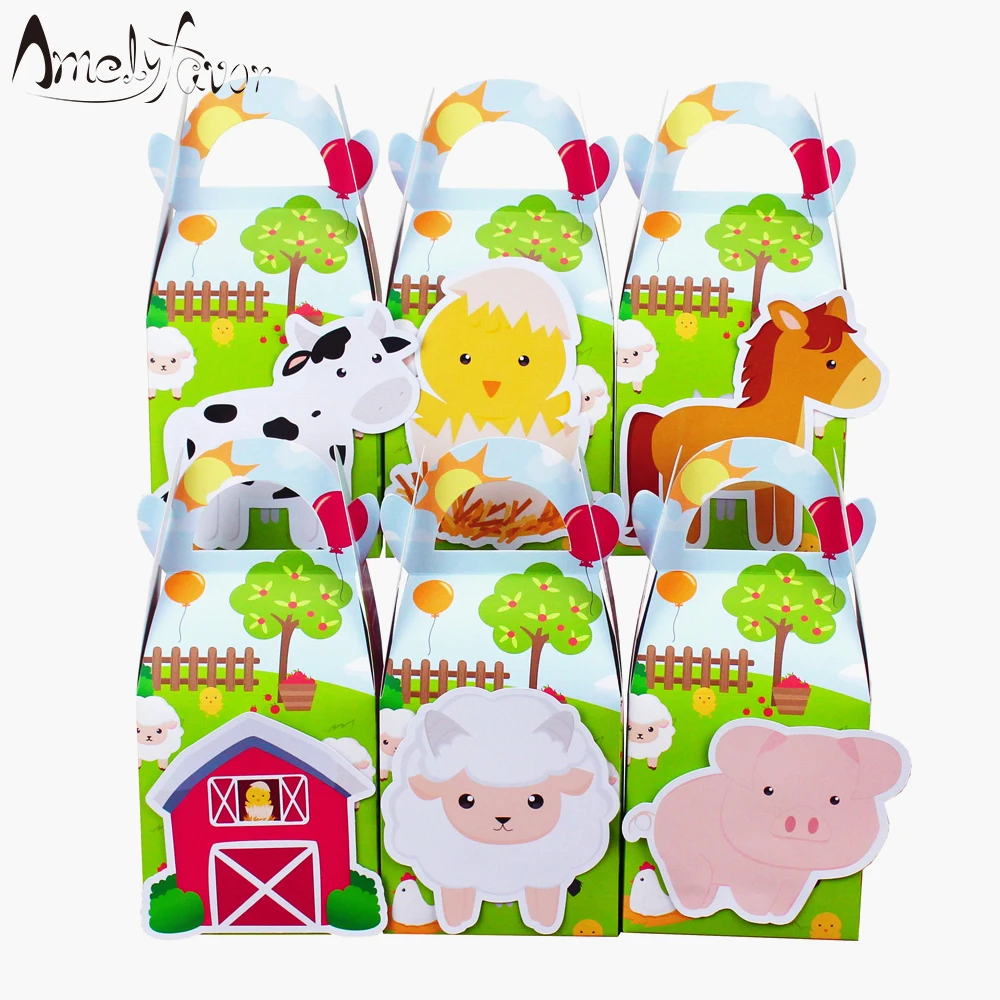Farm Animals Theme Party Favor Box Green Candy Box Gift Cupcake Box Birthday Event Party Decorations Container Supplies
Farm Animals Theme Party Favor Box Green Candy Box Gift Cupcake Box Birthday Event Party Decorations Container Supplies