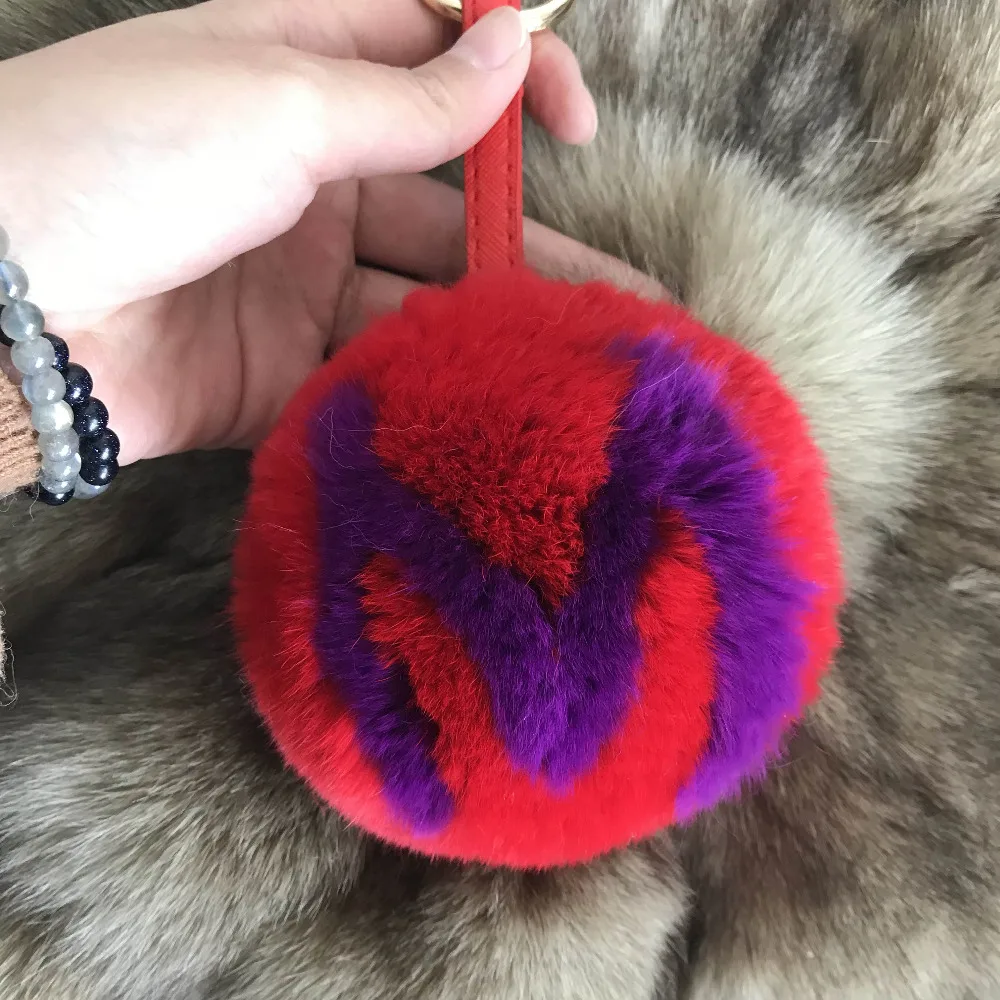 Magicfur - Real Rex Rabbit Fur Red/Purple Letter Initial M Pompom Ball Soft Keyring Handbag Charm Car Phone Keychain Pendant
Magicfur - Real Rex Rabbit Fur Red/Purple Letter Initial M Pompom Ball Soft Keyring Handbag Charm Car Phone Keychain Pendant