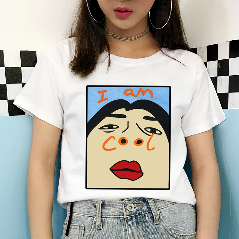 I am Cool Funny Letter Print Summer Harajuku Korean Women Korean Creative Female T-shirt Fashion Spoof cute Plus Size Tops Tee
I am Cool Funny Letter Print Summer Harajuku Korean Women Korean Creative Female T-shirt Fashion Spoof cute Plus Size Tops Tee