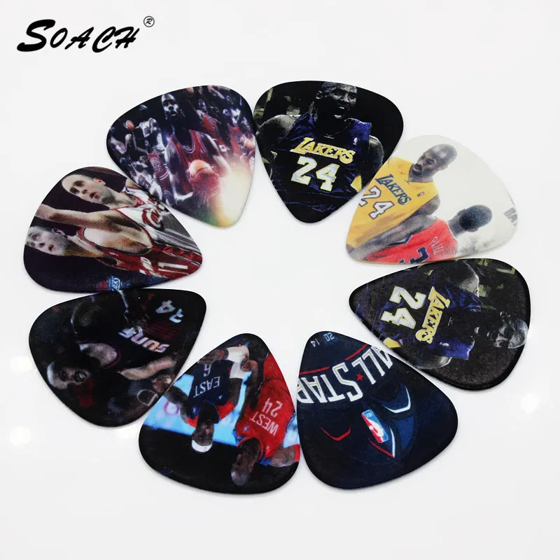 SOACH 10pcs/Lot 1.0mm thickness NBA star Kobe Bryant All-Star Shaquille O'Neal, James Jordan Buckley guitar picks
SOACH 10pcs/Lot 1.0mm thickness NBA star Kobe Bryant All-Star Shaquille O'Neal, James Jordan Buckley guitar picks