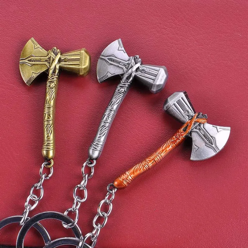 Anime Keychains Thor Hammer Metal Marvel Keychain Men key chain Pendant Thanos arma Infinity Gauntlet Iron Man Spider Man
Anime Keychains Thor Hammer Metal Marvel Keychain Men key chain Pendant Thanos arma Infinity Gauntlet Iron Man Spider Man