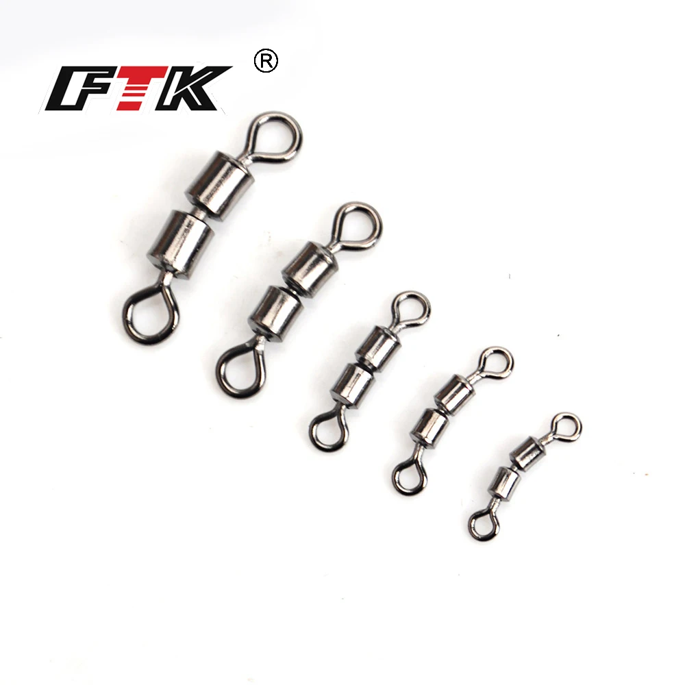 FTK 10PCS/Lot 1 Pack 4#-12# Fishing High Speed Double Rolling Swivel Fish Hook Lure Connector Terminal Fishing Tackle
FTK 10PCS/Lot 1 Pack 4#-12# Fishing High Speed Double Rolling Swivel Fish Hook Lure Connector Terminal Fishing Tackle