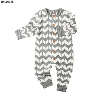 MILANCEL 2018 Girls Rompers Knitted Baby Boys Rompers Casual Baby Clothing Long Sleeve Boys Jumpsuits Solid Boys Clothes
MILANCEL 2018 Girls Rompers Knitted Baby Boys Rompers Casual Baby Clothing Long Sleeve Boys Jumpsuits Solid Boys Clothes