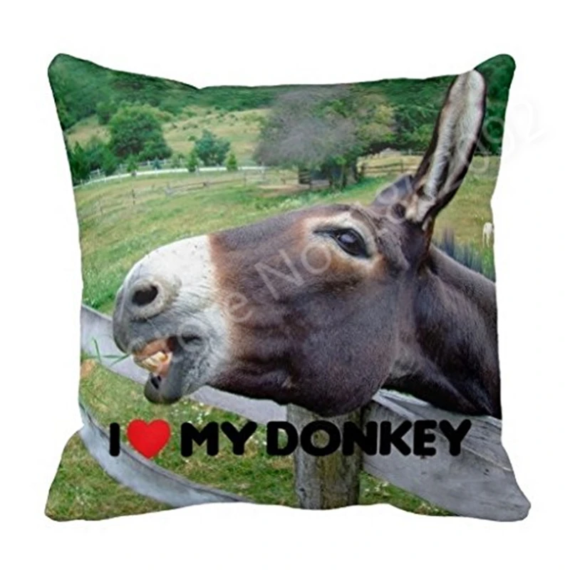 Novelty Donkey Pillow Case I Love My Donkey Cushion Cover Funny Donkey Throw Pillows Covers Pet Gift Home Decor Two Sides 18"
Novelty Donkey Pillow Case I Love My Donkey Cushion Cover Funny Donkey Throw Pillows Covers Pet Gift Home Decor Two Sides 18"