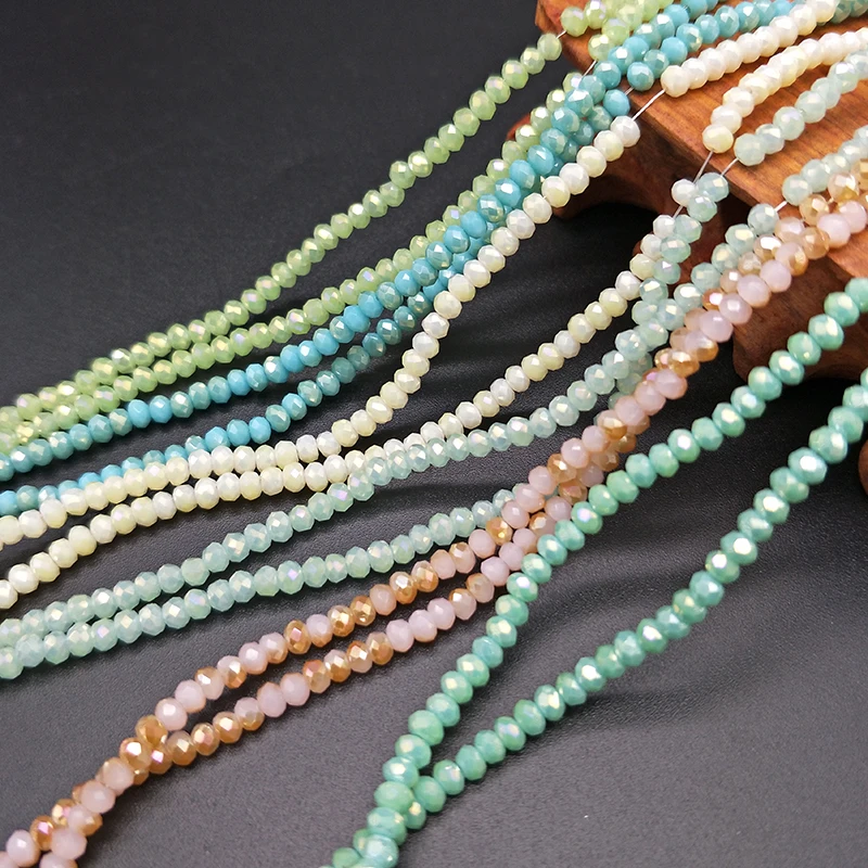Shuangsheng 2mm Crystal Rondel Wheel Beads 198pcs multicolor Glass faceted Beads Crystal Beads for Jewelry earring Making
Shuangsheng 2mm Crystal Rondel Wheel Beads 198pcs multicolor Glass faceted Beads Crystal Beads for Jewelry earring Making