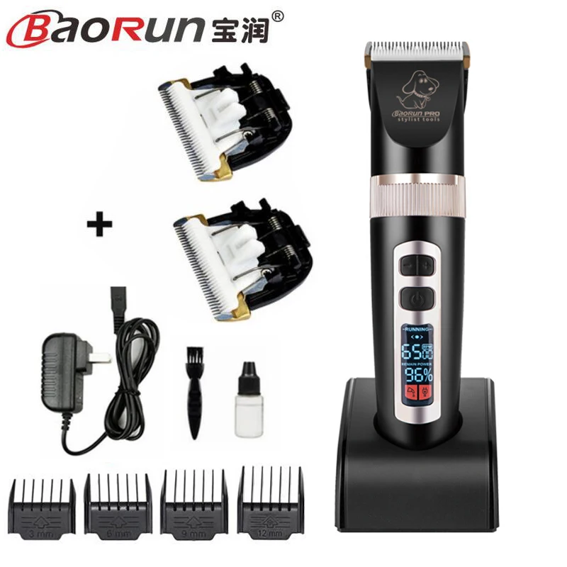 Professional Pet Electric Shaver LCD Display Dog Trimmer Grooming Haircut Machine Rechargeable Dog Clipper P9
Professional Pet Electric Shaver LCD Display Dog Trimmer Grooming Haircut Machine Rechargeable Dog Clipper P9