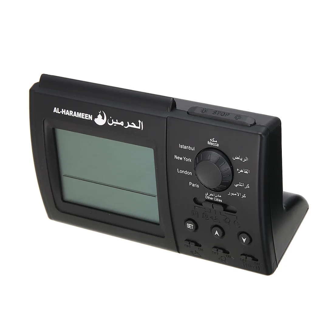 1PCS Black Automatic Digital Clock Islamic Azan Muslim Prayer Alarm Adhan Home Table Desktop Snooze Alarm Clock High Quality
1PCS Black Automatic Digital Clock Islamic Azan Muslim Prayer Alarm Adhan Home Table Desktop Snooze Alarm Clock High Quality