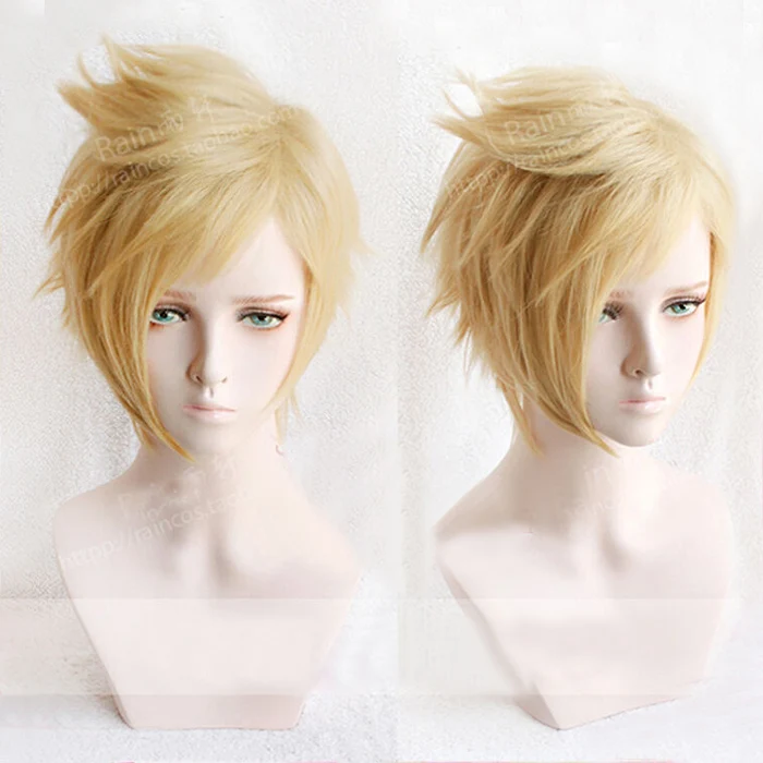 FF15 Final Fantasy XV Prompto Argentum Short Linen Blonde Cosplay Costume Wig Heat Resistance Fibre Hair Wigs + Wig Cap 
FF15 Final Fantasy XV Prompto Argentum Short Linen Blonde Cosplay Costume Wig Heat Resistance Fibre Hair Wigs + Wig Cap
