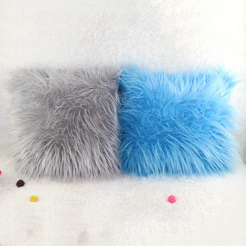 Cute Nordic Plush Pillowcase wool Faux Fur Cushions ins furry Long Hair Cushion Princess Car Pillows 45cm Cusion Home Decor
Cute Nordic Plush Pillowcase wool Faux Fur Cushions ins furry Long Hair Cushion Princess Car Pillows 45cm Cusion Home Decor