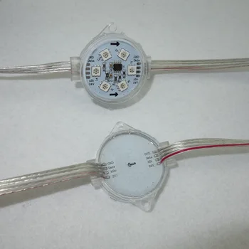 WS2821A DMX512 20pcs DC24V pixel module with clear cover;6pcs 5050 led inside;1.44W;42mm diameter
WS2821A DMX512 20pcs DC24V pixel module with clear cover;6pcs 5050 led inside;1.44W;42mm diameter