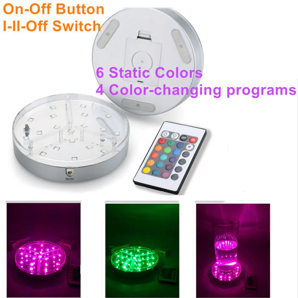 Kitosun 3AA Battery Powered 19 SMD5050 LEDs RGB ColorChanging LED Hookah Light Siver Round Base Wedding Invitations Vase Decor
Kitosun 3AA Battery Powered 19 SMD5050 LEDs RGB ColorChanging LED Hookah Light Siver Round Base Wedding Invitations Vase Decor