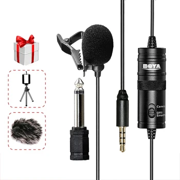 BOYA BY-M1 Lavalier Audio Video Microphone Clip-On Condenser Mic Recorder for iPhone X 8 Plus Canon Nikon DSLR Zoom Camcorder
BOYA BY-M1 Lavalier Audio Video Microphone Clip-On Condenser Mic Recorder for iPhone X 8 Plus Canon Nikon DSLR Zoom Camcorder
