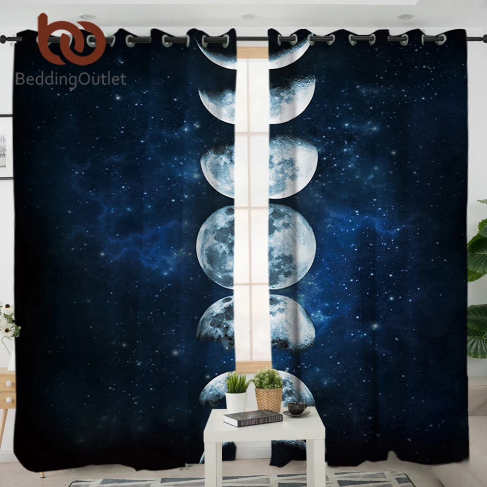 BeddingOutlet Moon Eclipse Changing Curtain for Living Room Galaxy Print Blackout Curtains 3D Landscape Window Drapes 1/2pcs
BeddingOutlet Moon Eclipse Changing Curtain for Living Room Galaxy Print Blackout Curtains 3D Landscape Window Drapes 1/2pcs