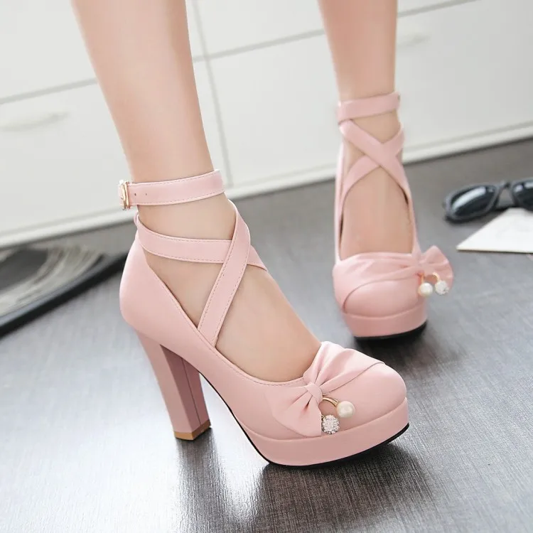 Sweet lolita shoes jk uniform cross strap round head thick heel cute bowknot kawaii shoes cosplay princess loli women shoes
Sweet lolita shoes jk uniform cross strap round head thick heel cute bowknot kawaii shoes cosplay princess loli women shoes