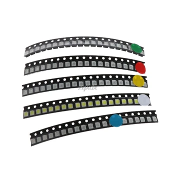 100Pcs 5 Color SMD 3528 1210 LED Light Red Green Blue Yellow White Assotment Kit DropShip
100Pcs 5 Color SMD 3528 1210 LED Light Red Green Blue Yellow White Assotment Kit DropShip