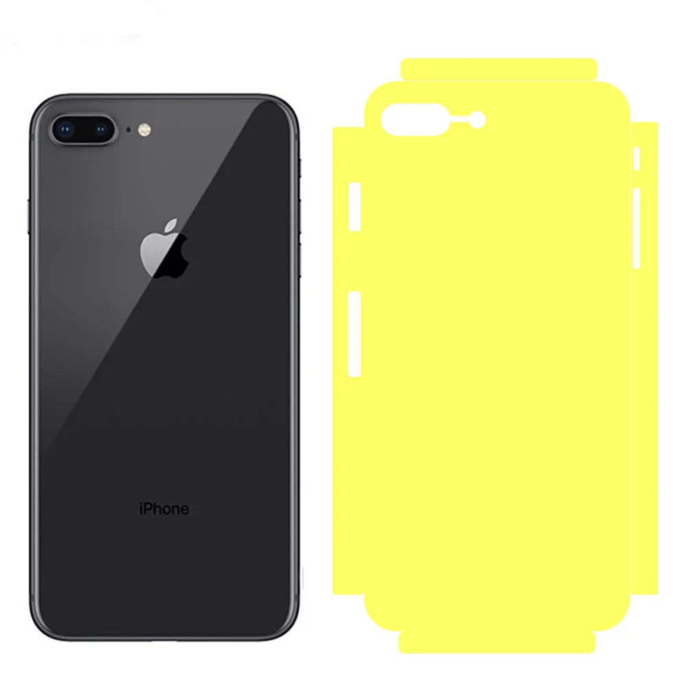 

2pcs Full coverage screen protector For iPhone X 8 7 Plus Film Protection Nano-coated back film HD Soft TPU (Not tempered glass)