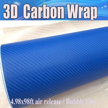 Crystal Blue 3D Carbon Fiber Vinyl With Air Bubble Free For Car Wrapping Thickness 0.18mm Carbon Blue Stickers 1.52x30m/Roll
Crystal Blue 3D Carbon Fiber Vinyl With Air Bubble Free For Car Wrapping Thickness 0.18mm Carbon Blue Stickers 1.52x30m/Roll