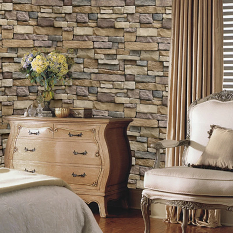 LASPERAL Rustic Vintage 3D Faux Stone Brick Wallpaper Roll Vinyl PVC Stone Wall Paper For Bedroom Kitchen Restaurant Cafe Decor
LASPERAL Rustic Vintage 3D Faux Stone Brick Wallpaper Roll Vinyl PVC Stone Wall Paper For Bedroom Kitchen Restaurant Cafe Decor