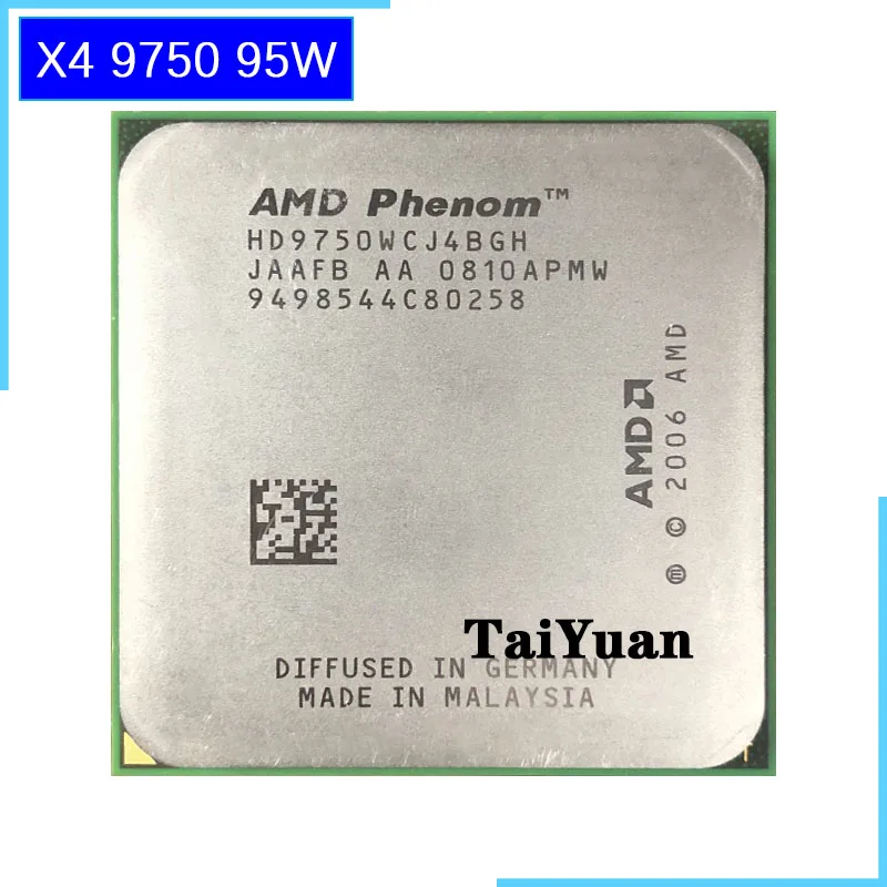 AMD Phenom X4 9750 2.4 GHz 95W Quad-Core CPU Processor HD9750WCJ4BGH/HD975BWCJ4BGH Socket AM2+
AMD Phenom X4 9750 2.4 GHz 95W Quad-Core CPU Processor HD9750WCJ4BGH/HD975BWCJ4BGH Socket AM2+