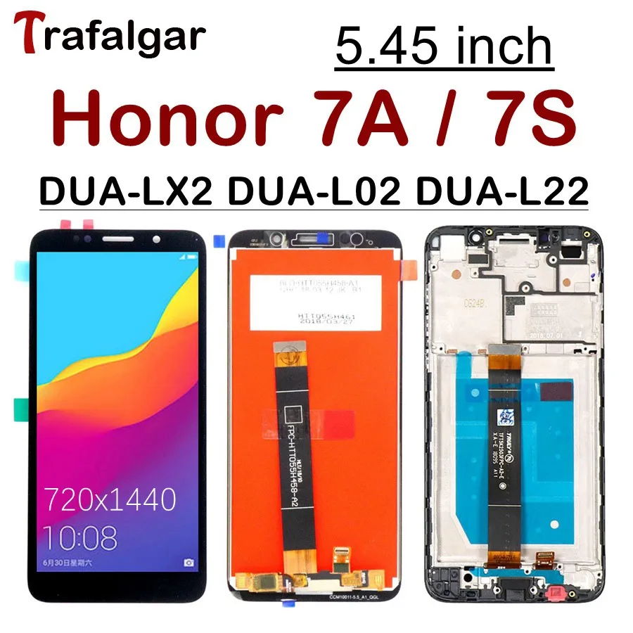 

for Huawei Honor 7A LCD Display Touch Screen Digitizer 7S DUA-L22 L02 L22 LX2 For Huawei Honor 7A LCD Screen With Frame Replace
