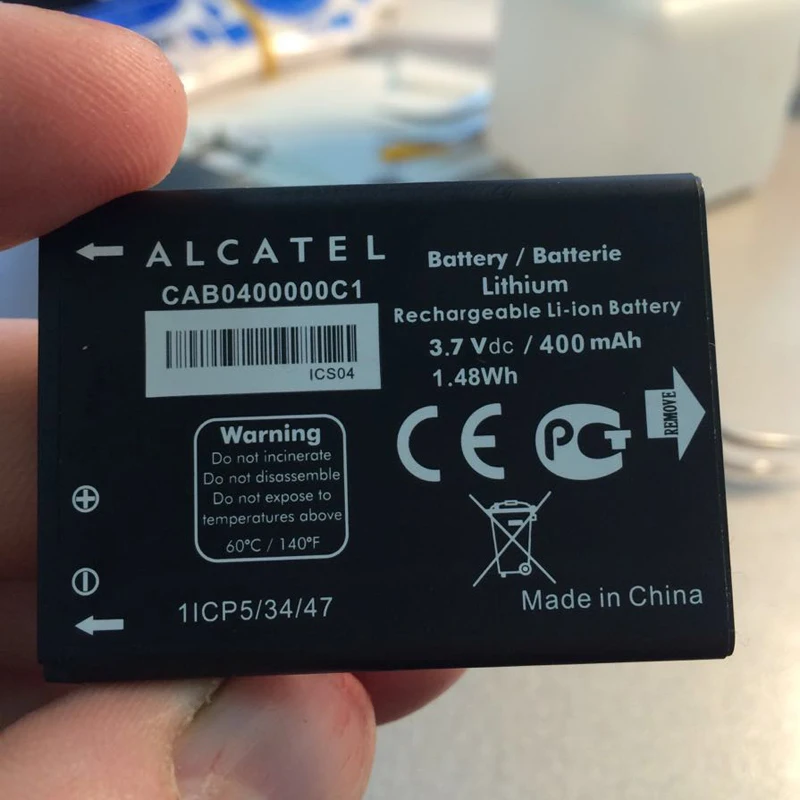 400mAh battery for ALCATEL OT708 OT-708 OT-2010 OT-2010D OT-2010X OT-356 OT-665X CAB0400000C1/TLi004AB/CAB22D0003C1/CAB30M0000C2
400mAh battery for ALCATEL OT708 OT-708 OT-2010 OT-2010D OT-2010X OT-356 OT-665X CAB0400000C1/TLi004AB/CAB22D0003C1/CAB30M0000C2