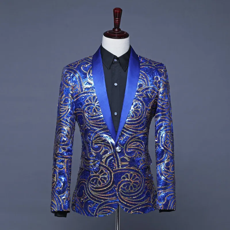 Men Royal Blue Sequin Jacket Blue Blazer Men Stage Costumes Carnaval Clothes Americanas Hombre Sequin Blazer Men
Men Royal Blue Sequin Jacket Blue Blazer Men Stage Costumes Carnaval Clothes Americanas Hombre Sequin Blazer Men