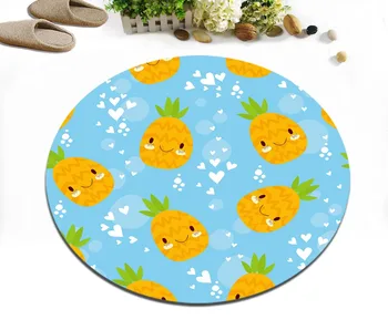 Round Home Living Room Floor Area Rug Children's Room Carpets Bathroom Non-Slip Cushion Bedroom Door Mat Cartoon Cute Pineapples
Round Home Living Room Floor Area Rug Children's Room Carpets Bathroom Non-Slip Cushion Bedroom Door Mat Cartoon Cute Pineapples