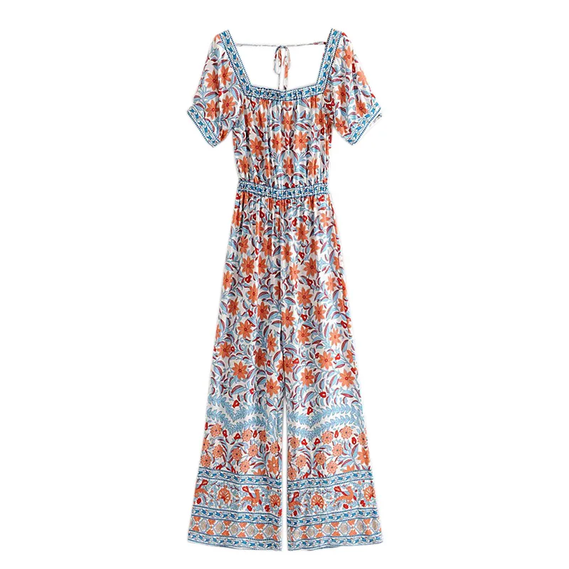 Women Vintage Chic Women Boho Bodysuits Geometric Floral Print Bohemian Rayon Playsuits Jumpsuit FFZLT41
Women Vintage Chic Women Boho Bodysuits Geometric Floral Print Bohemian Rayon Playsuits Jumpsuit FFZLT41