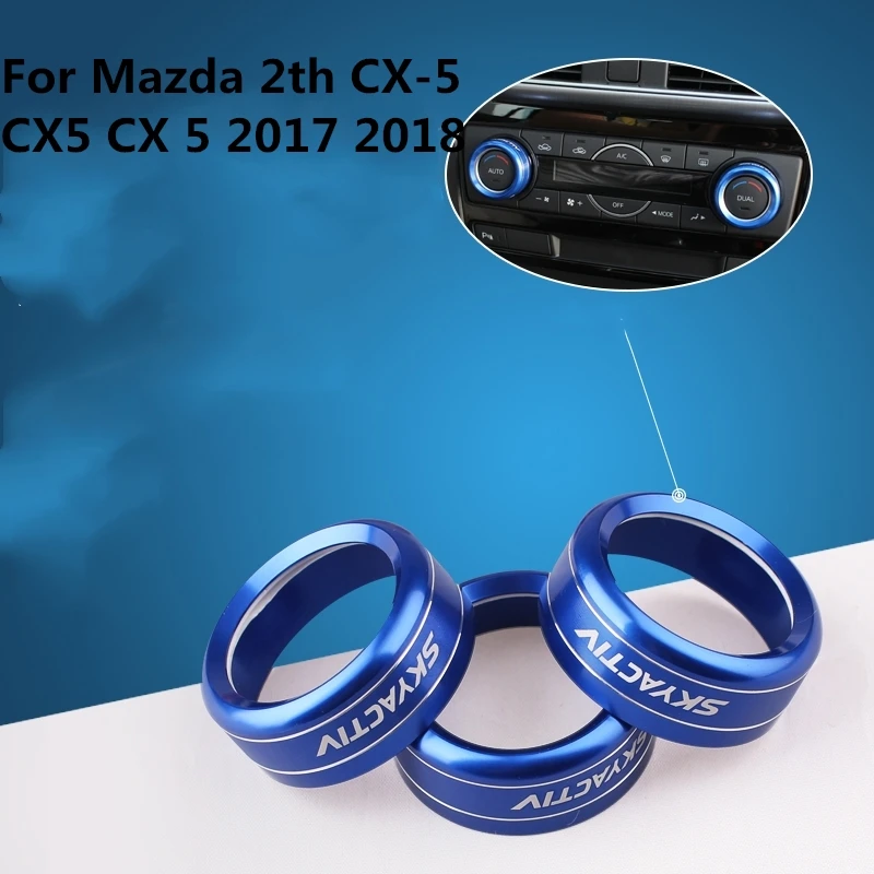 For Mazda 2th CX-5 CX5 CX 5 2017 2018 Air Conditioning Button Knob Ring Cover Central control knob decoration
For Mazda 2th CX-5 CX5 CX 5 2017 2018 Air Conditioning Button Knob Ring Cover Central control knob decoration