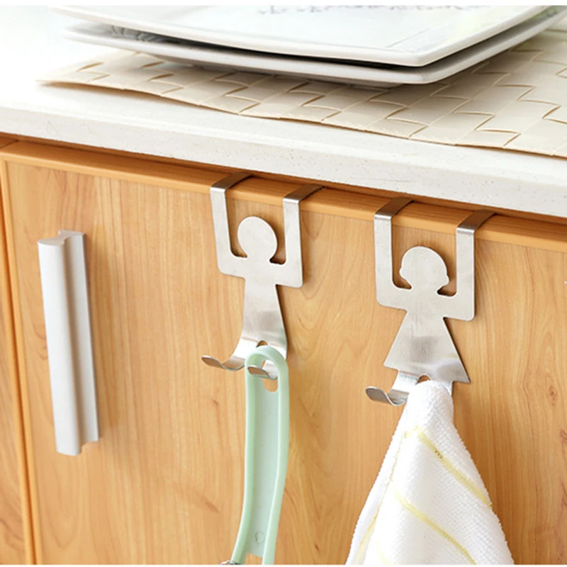 2Pcs/set Stainless Steel Similar Modeling Householde Kitchen Hanger Clothes Towel Kitchen Storage Rugged Durable Tool
2Pcs/set Stainless Steel Similar Modeling Householde Kitchen Hanger Clothes Towel Kitchen Storage Rugged Durable Tool