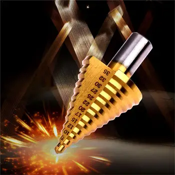 New Hex HSS Step Cone Drill Bit Wood Metal Drilling Tools Hole Cutter 5-35mm For Power Tools #05
New Hex HSS Step Cone Drill Bit Wood Metal Drilling Tools Hole Cutter 5-35mm For Power Tools #05