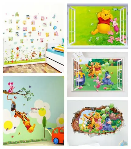 Winnie the Pooh Tigger cartoon wall stickers for children's room decoration removable wall sticker pvc art wall sticker mural 
Winnie the Pooh Tigger cartoon wall stickers for children's room decoration removable wall sticker pvc art wall sticker mural