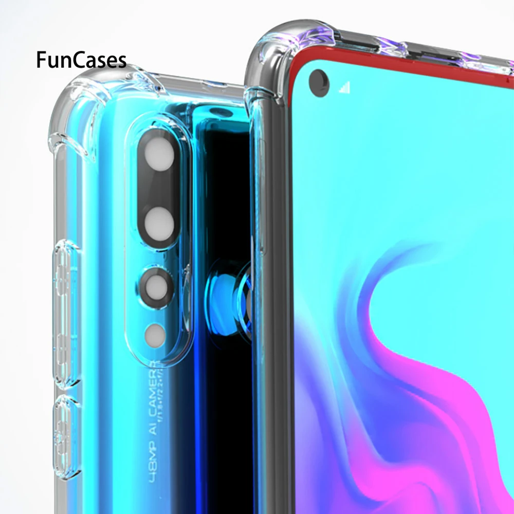 Прозрачный термополиуретановый чехол для телефона huawei Y7Pro Y9 P Smart 2019 P30 P20 lite Pro Nova 4E