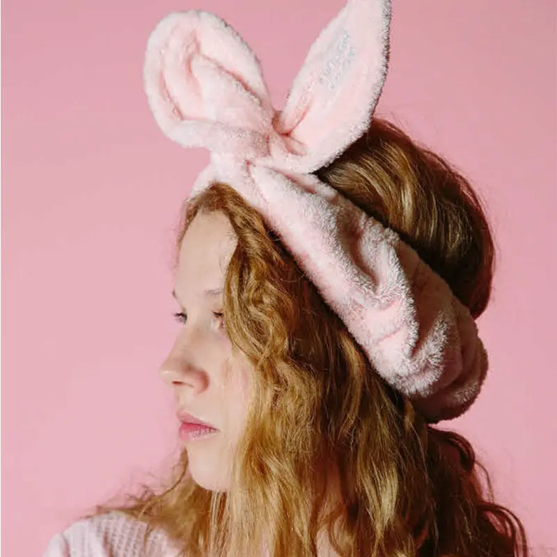 Fashion Bunny Ears Elastic Hair bands fabric tiara Fleece Comfy Heath Care turban Make Up Face Washing bandana Headband Tie
Fashion Bunny Ears Elastic Hair bands fabric tiara Fleece Comfy Heath Care turban Make Up Face Washing bandana Headband Tie