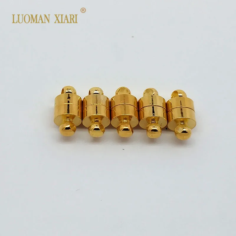 5 pcs/lot Silvery and Golden 2 Colors Metal Column Magnetic Clasps 6mm Leather Cord Bracelets Connectors For DIY Jewelry Making
5 pcs/lot Silvery and Golden 2 Colors Metal Column Magnetic Clasps 6mm Leather Cord Bracelets Connectors For DIY Jewelry Making
