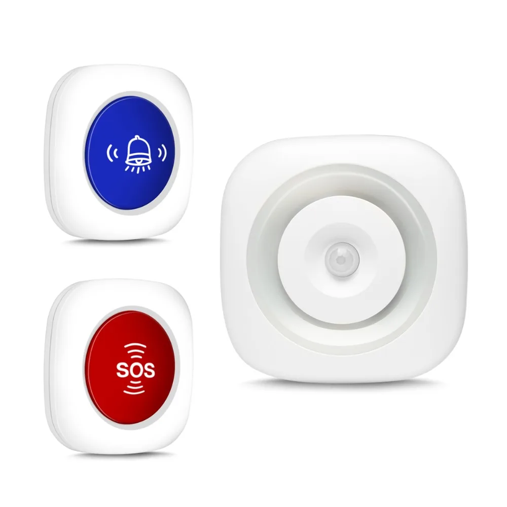 KOOCHUWAH Wireless Sound Alarm with LED Flash Motion Sensor Home Security Doorbell Alert and SOS Panic Button Kit Sound Siren
KOOCHUWAH Wireless Sound Alarm with LED Flash Motion Sensor Home Security Doorbell Alert and SOS Panic Button Kit Sound Siren