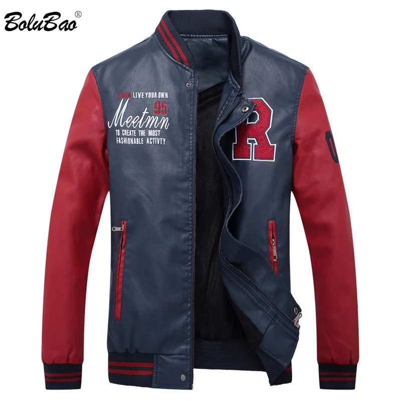 BOLUBAO Baseball PU Leather Jacket Men Autumn Winter Fashion Men's Streetwear PU Jacket Male High Quality Leather Jackets
BOLUBAO Baseball PU Leather Jacket Men Autumn Winter Fashion Men's Streetwear PU Jacket Male High Quality Leather Jackets