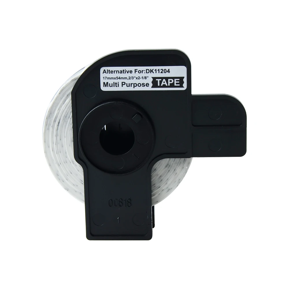 1 Roll Label tape DK-11204 Label 17mm x 54mm 400pages/roall Continuous Compatible for Brother QL-710W/800/810W/820NWB/1050/1060N
1 Roll Label tape DK-11204 Label 17mm x 54mm 400pages/roall Continuous Compatible for Brother QL-710W/800/810W/820NWB/1050/1060N