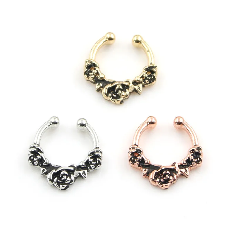 Ear Plugs Special Offer 2019 New Charming Roses Alloy Nose Clip 3pcs/lot Fake Septum Piercing Body Hoop Ring Jewelry Year Gift
Ear Plugs Special Offer 2019 New Charming Roses Alloy Nose Clip 3pcs/lot Fake Septum Piercing Body Hoop Ring Jewelry Year Gift