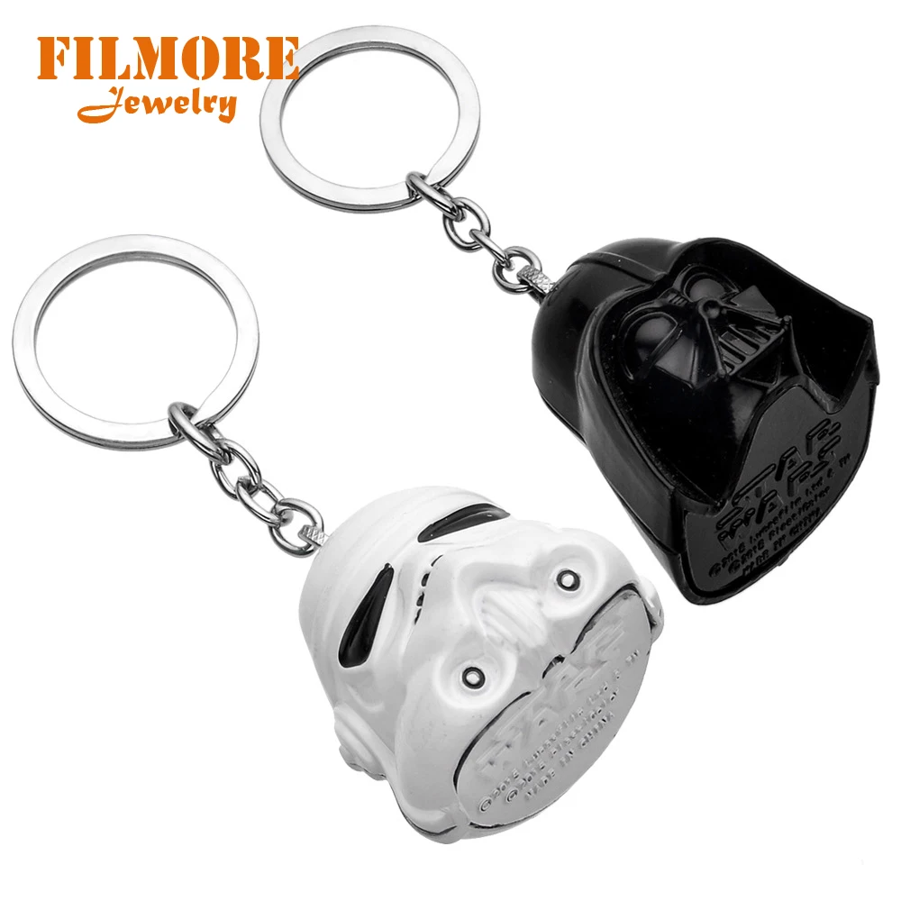 Hot Movie Star Wars Black knight Keychain Alloy Dimensional 3D Mask White Knight Metal Keychain for Women & Men Chaveiro Keyring
Hot Movie Star Wars Black knight Keychain Alloy Dimensional 3D Mask White Knight Metal Keychain for Women & Men Chaveiro Keyring