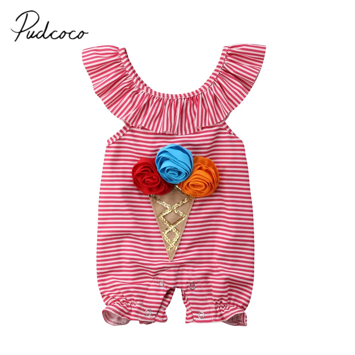2018 Brand New Newborn Toddler Infant Baby Girl 3D Flower Romper Pants Ice Cream Sunsuit Striped Outfit Set Ruffled Clothes 0-4T
2018 Brand New Newborn Toddler Infant Baby Girl 3D Flower Romper Pants Ice Cream Sunsuit Striped Outfit Set Ruffled Clothes 0-4T