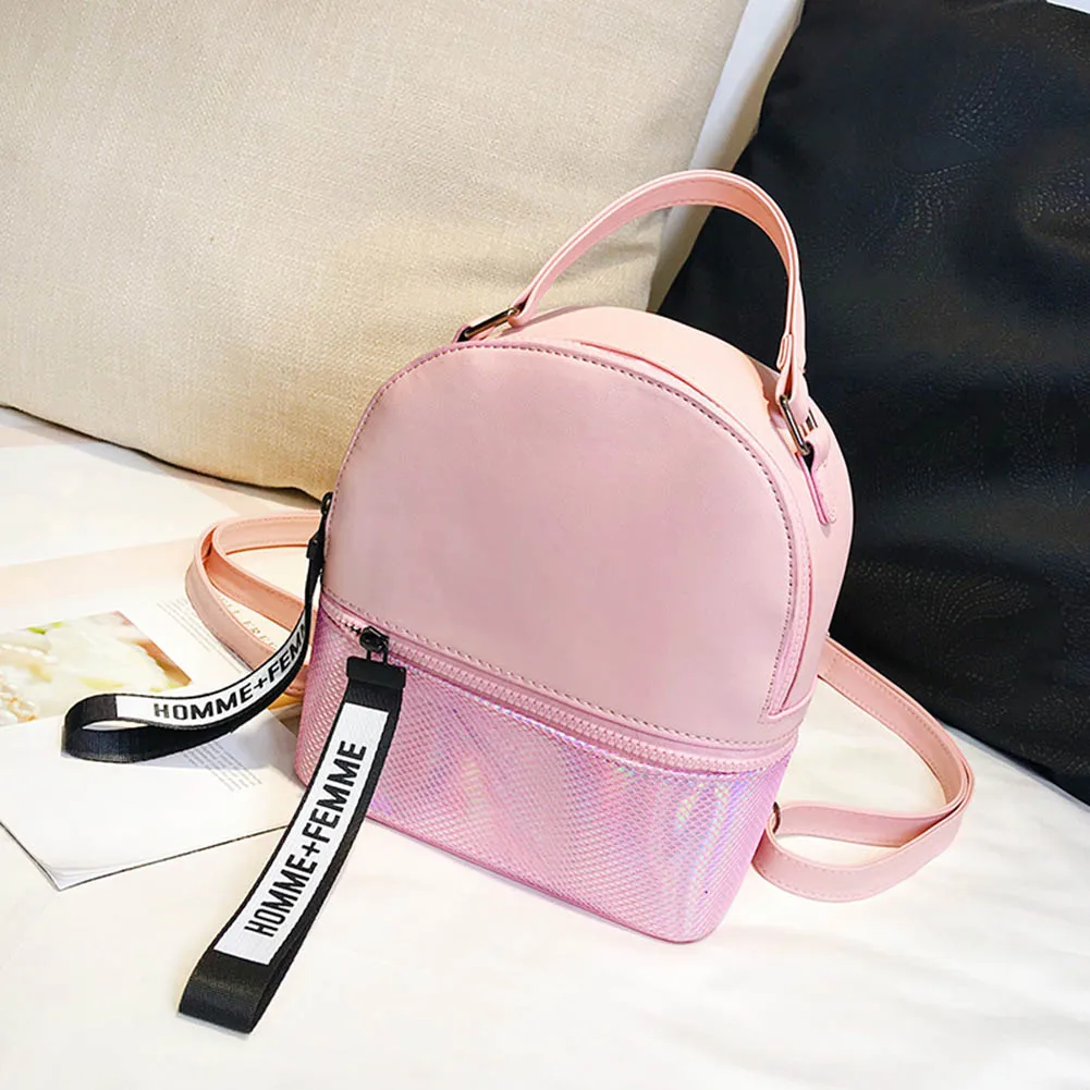 Women Backpack Girls Large Capacity Bags Glitter Colorblock PU Leather Backpacks FA$3
Women Backpack Girls Large Capacity Bags Glitter Colorblock PU Leather Backpacks FA$3