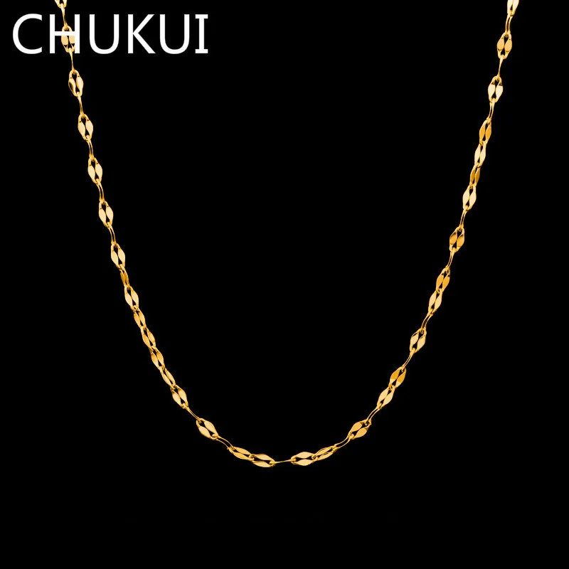 CHUKUI Lip-Chain Necklace For Women Silver Gold Stainless Steel Trendy Necklaces Tiny Unique Custom Personalized Necklaces
CHUKUI Lip-Chain Necklace For Women Silver Gold Stainless Steel Trendy Necklaces Tiny Unique Custom Personalized Necklaces