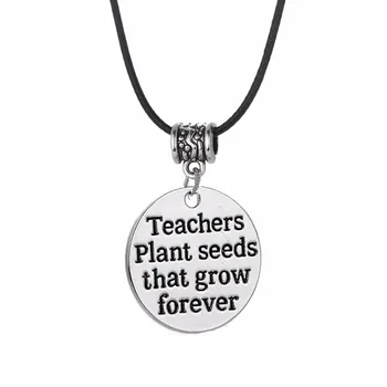 24PC/Lot Vintage Bead Teachers Plant Seeds That Grow Forever Pendant Necklace Leather Rope Jewelry Teacher's Day School Gifts
24PC/Lot Vintage Bead Teachers Plant Seeds That Grow Forever Pendant Necklace Leather Rope Jewelry Teacher's Day School Gifts