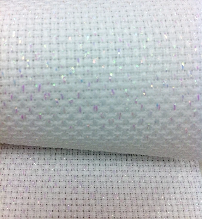 oneroom Top Quality Shining White 11CT 11ST 14ST 14CT cross stitch canvas fabric white sparkle shiny 100cmx150cm or any size 8 | Дом и сад