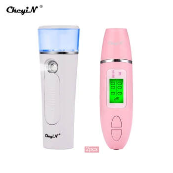 Skin Care Tool Facial Moisture Tester Detector Analyzer Digital Monitor+Portable Face Spray Bottle Nano Mister Facial Steamer
Skin Care Tool Facial Moisture Tester Detector Analyzer Digital Monitor+Portable Face Spray Bottle Nano Mister Facial Steamer