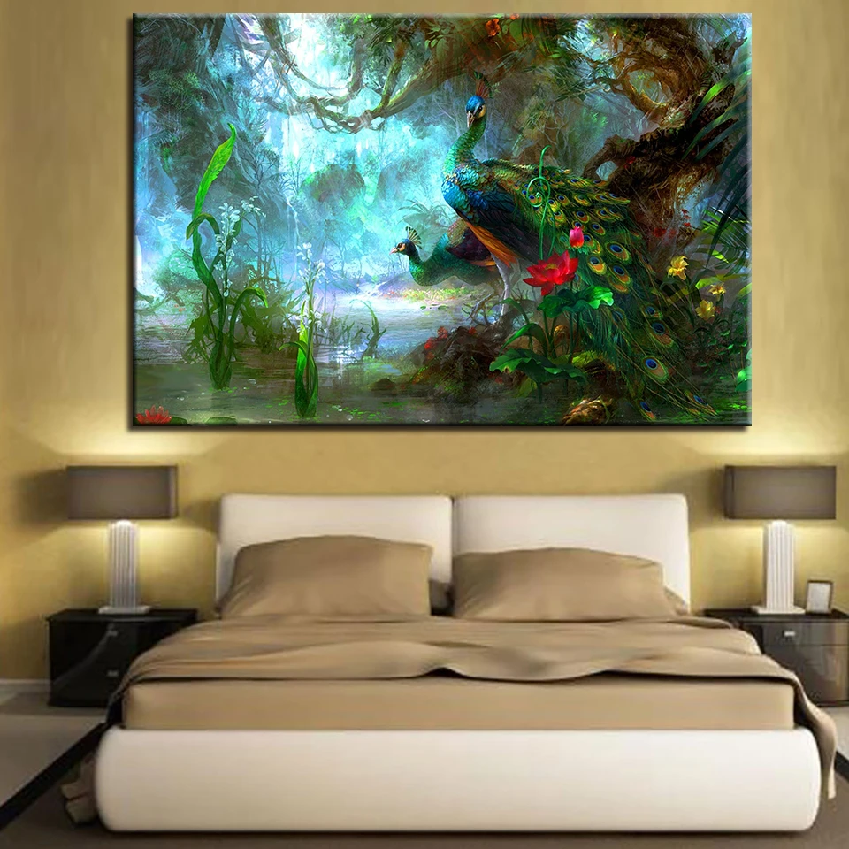 Canvas Wall Art Pictures For Living Room Framework 1 Piece/Pcs Beautiful Blue Peacock Painting HD Print Animal Poster Home Decor
Canvas Wall Art Pictures For Living Room Framework 1 Piece/Pcs Beautiful Blue Peacock Painting HD Print Animal Poster Home Decor